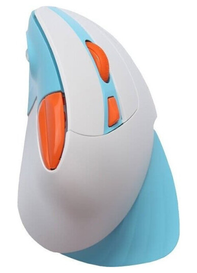 Dareu Lm138g 2.4G 800-1600 Dpi Wireless Vertical Mouse (Blue And White)