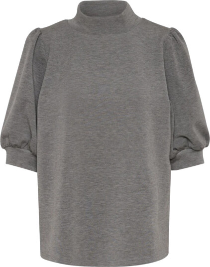 My Essential Wardrobe 21 The Puff Blouse - Grey - S