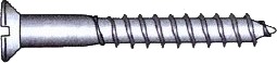Treskrue kobber DIN 97   3 mm   20 mm   8 stk