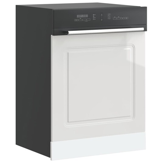  Oppvaskmaskin panel høyglans hvit 60x1,5x67 cm konstruert tre 8721158420053