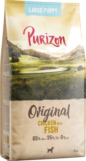 Purizon Tørrfôr Puppy Large & Kornfri Ny Kylling Fisk 12 kg Purizon Tørrfôr Puppy Large & Kornfri Ny Kylling Fisk 12 kg