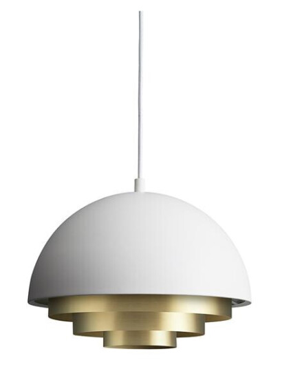 Warm Nordic Varm Nordisk Miljøfarge Mini Taklampe Matt Hvit Messing Warm Nordic Varm Nordisk Miljøfarge Mini Taklampe Matt Hvit Messing