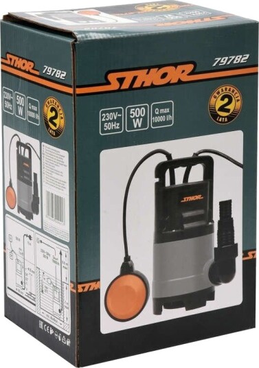 Dykpumpe Til Snavset Vand 500W Sthor 79782 Dykpumpe Til Snavset Vand 500W Sthor 79782