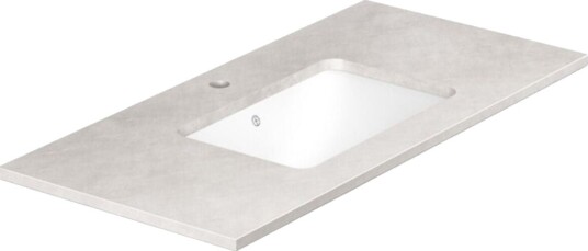 Gustavsberg Ducentic Benkeplate Polar Grey / 100cm 1 Hull for Kran Gustavsberg Ducentic Benkeplate Polar Grey / 100cm 1 Hull for Kran