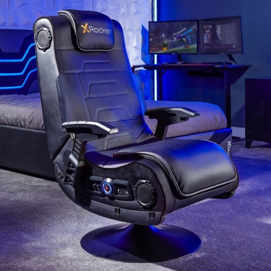 X Rocker Pro 4.1 Console Gaming Stol Polstret Polstret Sete Svart 5117301 X Rocker Pro 4.1 Console Gaming Stol Polstret Polstret Sete Svart 5117301