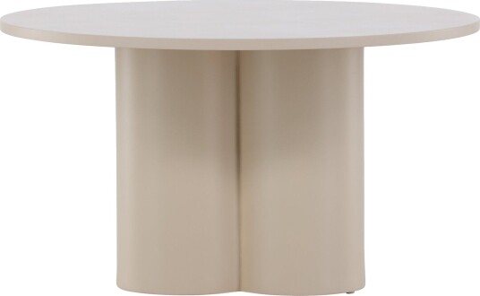 Olivia sofabord Ø80cm beige.