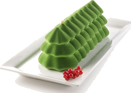Silikomart Silikonform Buche Sapin 25 cm x 8,9 cm Silikomart Silikonform Buche Sapin 25 cm x 8,9 cm