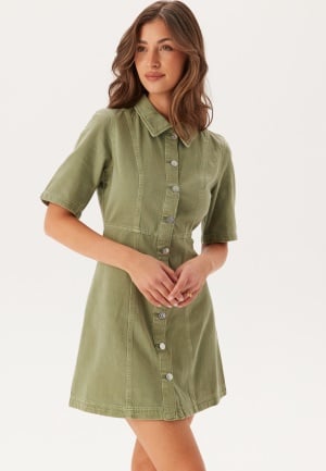 Pieces Onlsilla 2/4 SHORT BUTTON DRES Mermaid XS