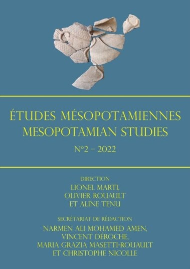 Etudes Mesopotamiennes ¿ Mesopotamian Studies: N¿2 ¿ 2022