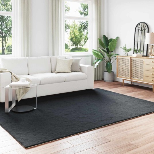 Kunstpels Kanin Teppe Olite Svart 200 x 280 cm Polyester