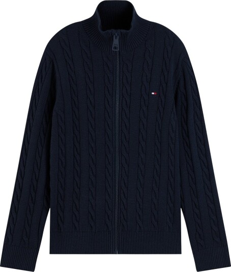 Tommy Hilfiger Cotton Cable Full Zip Navy 164 Tommy Hilfiger Cotton Cable Full Zip Navy 164