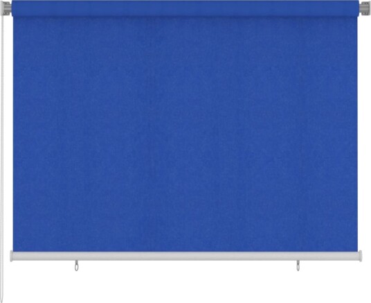 vidaXL Utendørs rullegardin 205 (B) x 140 (H) cm blå HDPE