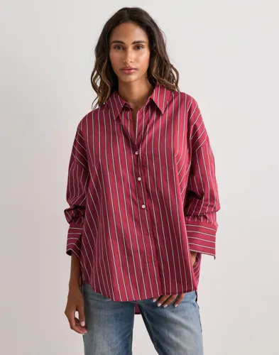Only Rød Onloregon Nano Ls Shirt Wvn