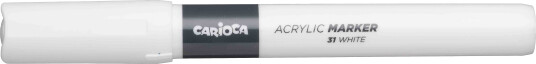 Carioca Plus Akryltusjer Refill Hvit Carioca Plus Akryltusjer Refill Hvit