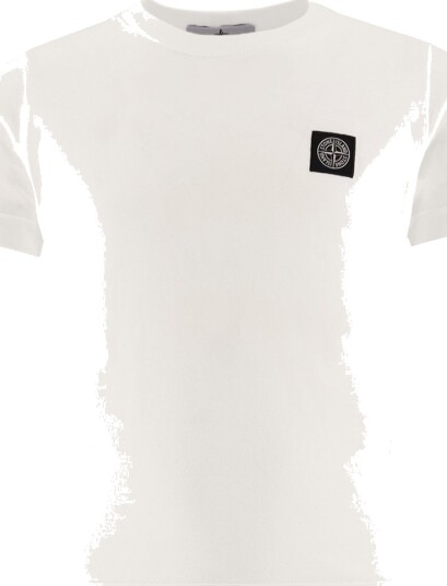 Stone Island T skjorte Natural White Stone Island 6 år 116 T skjorte Hvit