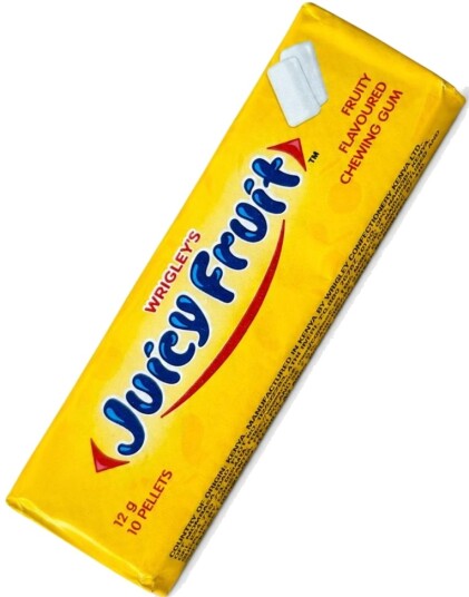 Wrigley's Juicy Fruit Gum Sukkerfri Tyggegummi med Fruktsmak USA