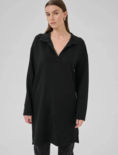 My Essential Wardrobe Hellemw Polo Dress - Black - M My Essential Wardrobe Hellemw Polo Dress - Black - M