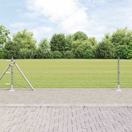Euro Gjerde med 13 Flensede Stenger 0.6x50 m Galvanisert Stål