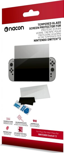 NACON Switch 2 Tempered Glass   Black   ONE SIZE