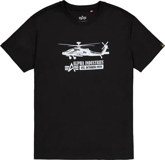 Alpha Industries Airborn Ops T Shirt   BLACK   XXL