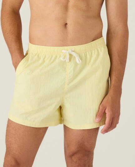 Lexington Clothing Solid Swim Trunks   Yellow   XL