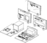 Zebra Sett Med Bakre Frontrammer Og Wifi-Frontramme P1112640-212