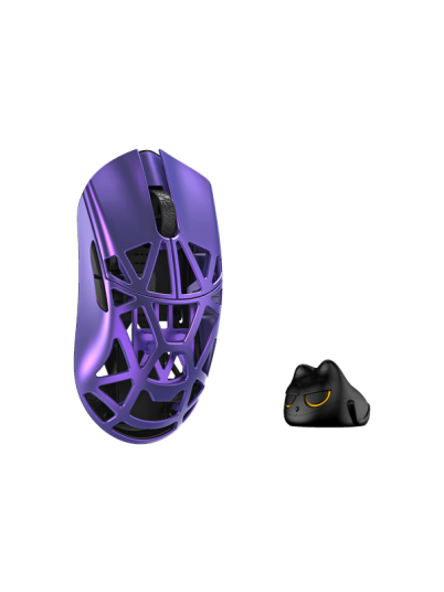 WLMouse Beast X Mini Gamingmus med Omron Brytere Lilla