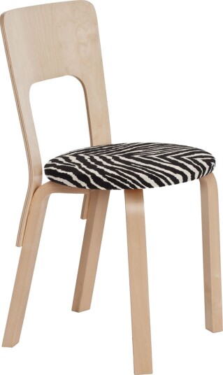 Artek 66 spisestuestol Bjørk/ sebra Artek 66 spisestuestol Bjørk/ sebra