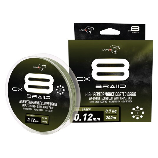 Lawson Cx8 Braid Coated 200m