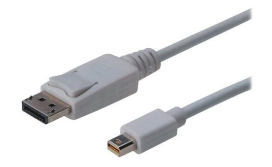 Digitus Mini DisplayPort til DisplayPort Kabel 2m Hvit
