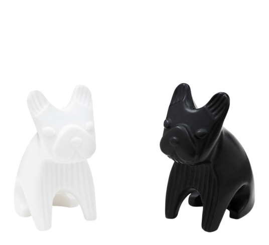 French Bulldog Salt- og Peppersett Svart/Hvit