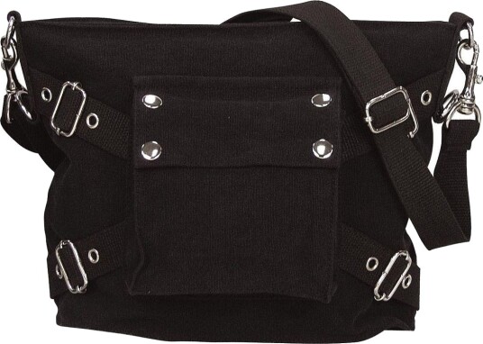 Rothco Vintage skulderveske med 1 rom, Svart