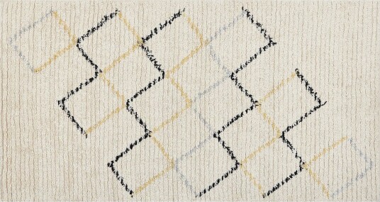 Tezpur Bomullsteppe 80x150 cm - Beige