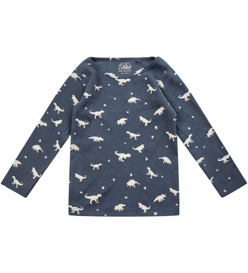 Sofie Schnoor Petit By Genser Rib Navy m. Dinos 1 år 80 Genser Blå