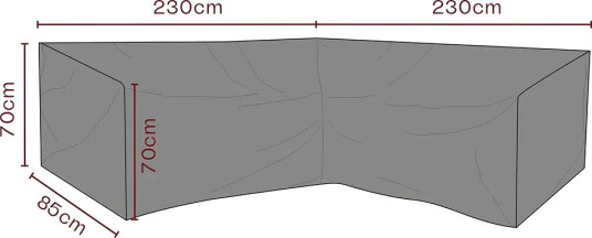 Brafab Møbeltrekk hjørnesofa 230/230x70x85 cm Premium