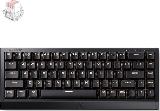 MCHOSE Ace 68 GT Mount Tai Magnetic Hall Effect Black Gold Gamingtastatur Uten Numpad Engelsk (USA) Svart HW-Ace68GT-1