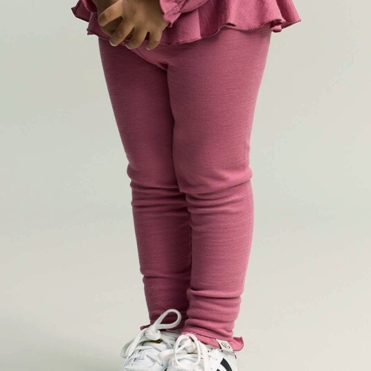Gullkorn Amfis bukse i ull/bambus til barn Varm Rosa (122) 122