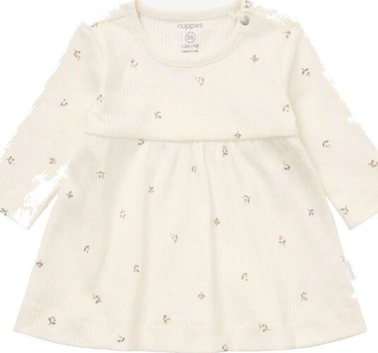 Noppies Dress Ls Aop   EGRET   68