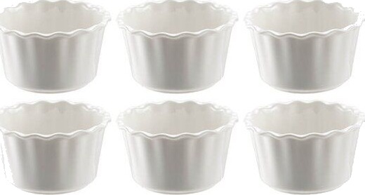 Modern House   Daily Use crème brûlée former 6 stk 10 cm 20 cl hvit
