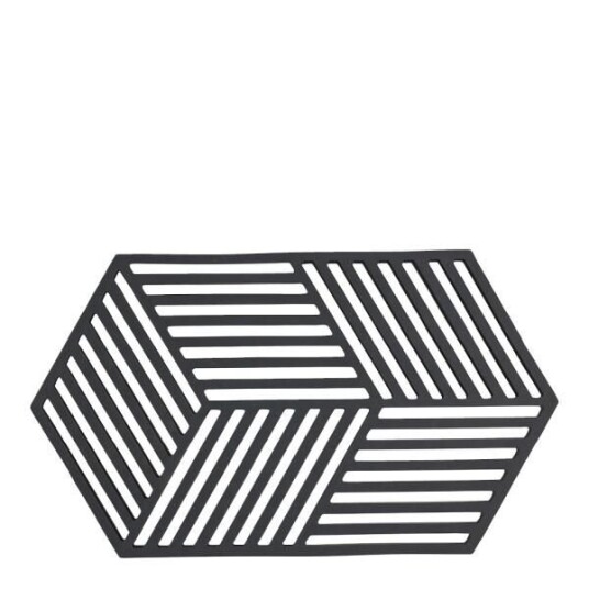 Zone Hexagon bordskåner 24 cm black Zone Hexagon bordskåner 24 cm black