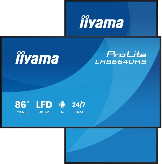iiyama 86" UHD IPS LH8664UHS B3AG