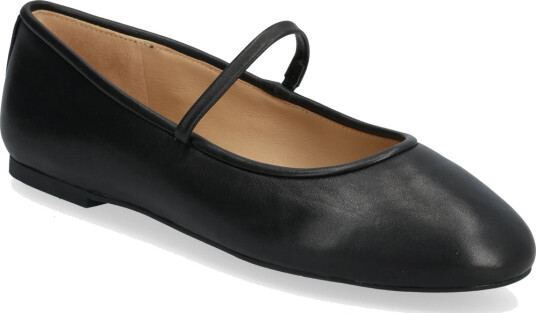 Lauren Ralph Lauren Jayna Nappa Leather Mary Jane Flat - Black - 41