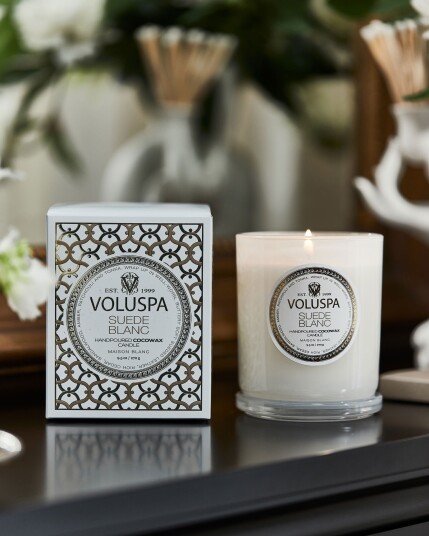 Voluspa Suede Blanc Classic duftlys