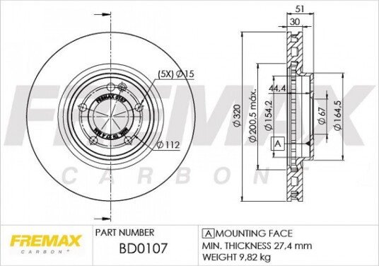 Bremseskive FREMAX BD-0107