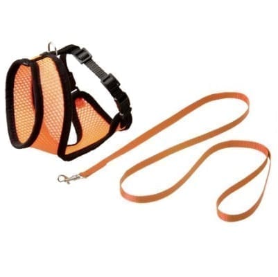 Kattesele myk med leiebånd Medium Orange-Oransje Kattesele myk med leiebånd Medium Orange-Oransje