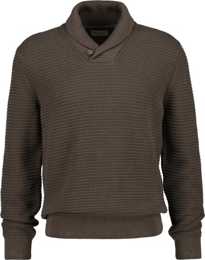 Gant Textured Shawl Collar Sweater FADED TAUPE 3XL Gant Textured Shawl Collar Sweater FADED TAUPE 3XL