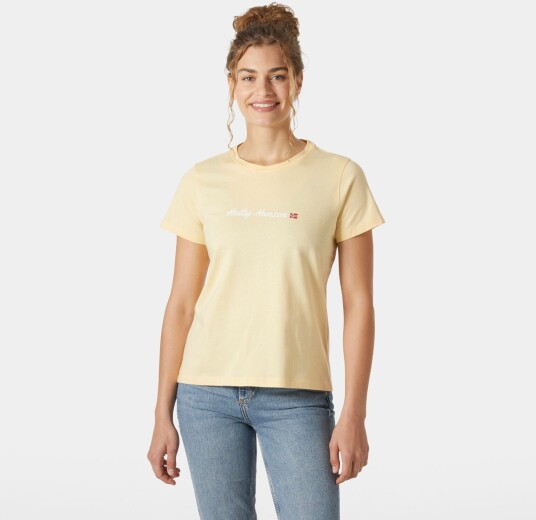 Helly Hansen Core Graphic 2.0 T skjorte Dame Gul L GulL