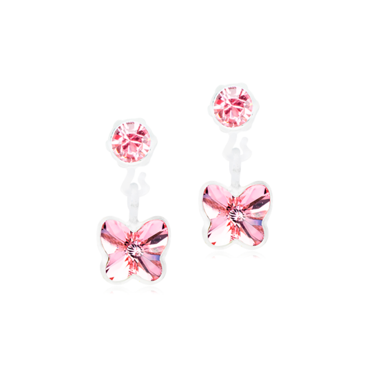 Blomdahl Medical Plastic  Pendant Butterfly 4/5mm Light Rose