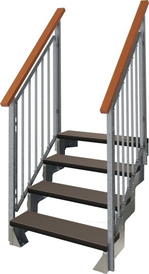 Hagetrapp Dolle Gardentop Trimax med Nordic Rekkverk