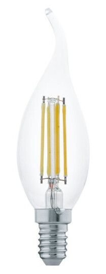 Eglo Led-Filamentlyspære Form: Cf35 E14 4 W Ekvivalent 32 Klasse F Varmt Hvitt Lys 2700 K Eglo Led-Filamentlyspære Form: Cf35 E14 4 W Ekvivalent 32 Klasse F Varmt Hvitt Lys 2700 K